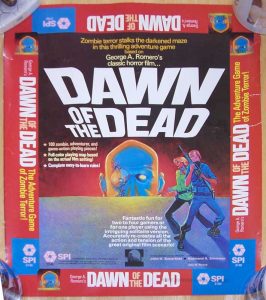 Dawn of the Dead SPI Board Game Box Design Sheet
