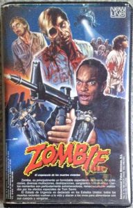 DAWN OF THE DEAD SPANISH NEW LINE VHS VIDEO COVER B