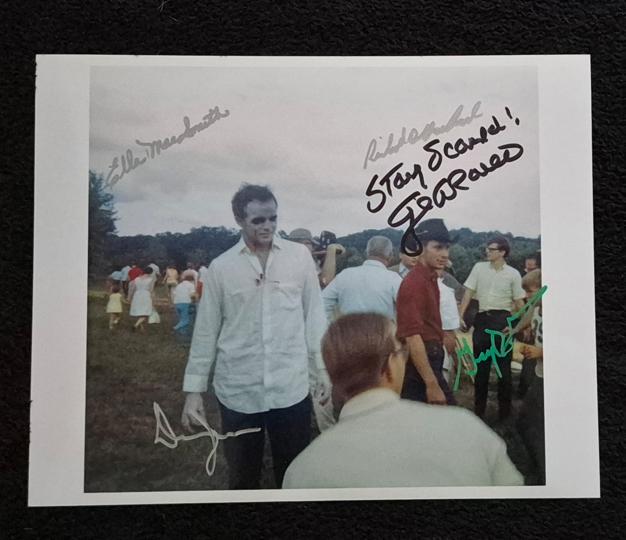Featured image for “Night of the Living Dead – Original Behind-the-Scenes Farmhouse Photo – Signed by George A. Romero + Cast & Crew”