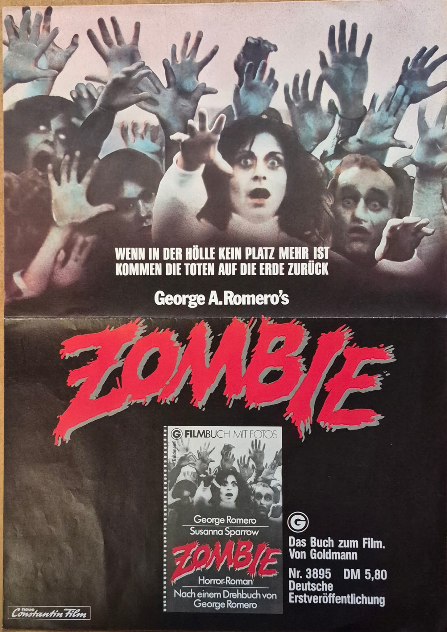 Featured image for “Dawn of the Dead German Constantin Film Book Promo Poster”