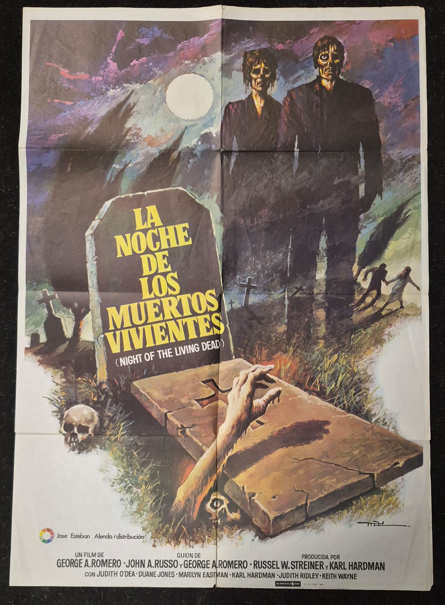 Featured image for “Night of the Living Dead Spanish One sheet poster”