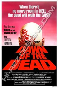 Dawn of the dead Hi Rez Designs Red one sheet Bootleg poster
