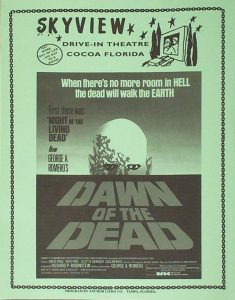 DAWN OF THE DEAD Skyview Drive in FLYER
